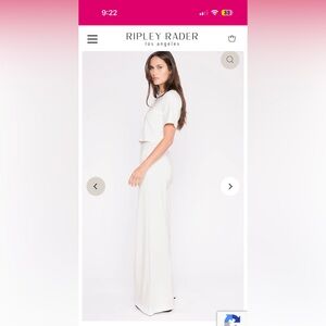 Ripley Rader wide leg core collection white pants